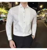 Slim-fit Men's Wedding Dress Banquet Performance Shirt - Image 7