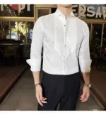 Slim-fit Men's Wedding Dress Banquet Performance Shirt - Image 2