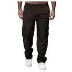 Men's Casual Multi-pocket Loose Straight Cargo Pants - Image 3