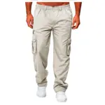 Men's Casual Multi-pocket Loose Straight Cargo Pants - Image 5